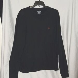 Ralph Lauren long-sleeved pocketed  cotton t-shirt